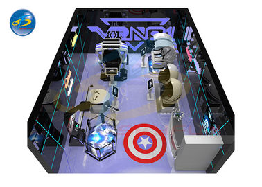 مركز الواقع الافتراضي للأعمال الصغيرة 9D VR Simulator Arcade Room Game Center