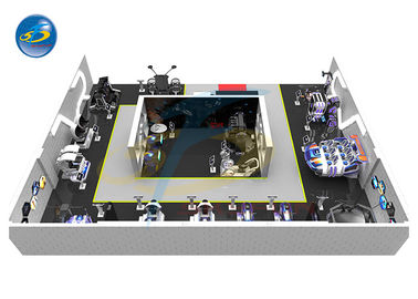 300 متر مربع محاكاة الواقع الافتراضي للحركة في محطة واحدة