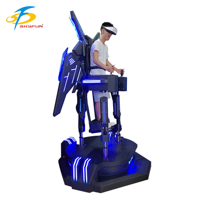 محاكي طيران الواقع الافتراضي تجربة طيران 9D VR غامرة مع اهتزازات من أعلى إلى أسفل وأدوات التحكم التفاعلية وتأثيرات LED