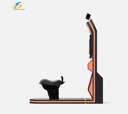 جهاز محاكاة VR Riding Horse Simulator مقعد حركة التأرجح الواقعي ، سماعة VR اللاسلكية HTC Vive ، شاشة 32 بوصة