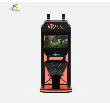جهاز محاكاة VR Riding Horse Simulator مقعد حركة التأرجح الواقعي ، سماعة VR اللاسلكية HTC Vive ، شاشة 32 بوصة