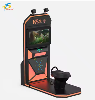 جهاز محاكاة VR Riding Horse Simulator مقعد حركة التأرجح الواقعي ، سماعة VR اللاسلكية HTC Vive ، شاشة 32 بوصة
