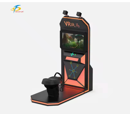 جهاز محاكاة VR Riding Horse Simulator مقعد حركة التأرجح الواقعي ، سماعة VR اللاسلكية HTC Vive ، شاشة 32 بوصة