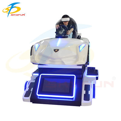 آلة محاكاة السيارات لـ Super Racing VR تجربة قيادة حركة غامرة ذات 4 محاور مع شاشة عرض 32 بوصة ، وأجهزة التحكم لوجيتيك ودعم متعدد اللاعبين