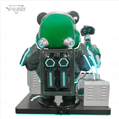 VR Panda Soldier   أحدث أجهزة تصوير VR تفاعلية مع 7 ألعاب ، جهاز توزيع الألعاب ، دعم متعدد المدفوعات وتصميم Panda القابل للتخصيص للألعاب الرقمية