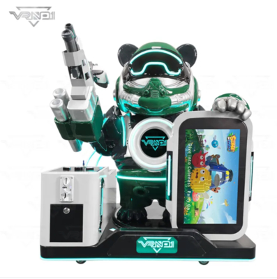 VR Panda Soldier   أحدث أجهزة تصوير VR تفاعلية مع 7 ألعاب ، جهاز توزيع الألعاب ، دعم متعدد المدفوعات وتصميم Panda القابل للتخصيص للألعاب الرقمية