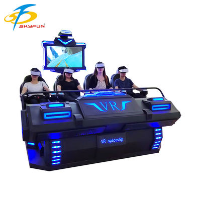 سينما 9D VR بـ 4 مقاعد سينما VR متعددة الأفراد مع أكثر من 100 فيلم و 15 لعبة تفاعلية