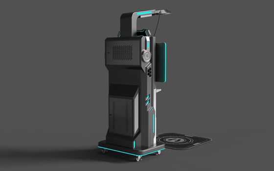 VR مشاركة محاكي الرماية VR | خدمة ذاتية تعمل بالعملات المعدنية، نظام Android، لعبة رماية VR منخفضة التكلفة، نظارات Pico Gun وشاشة 32 بوصة – الشركة المصنعة SKYFUN