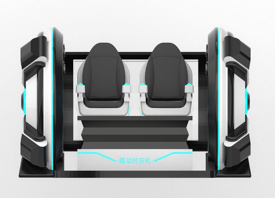 محاكي سينما الواقع الافتراضي Fun Time Machine بـ 2 مقعد | حركة ذراع التدوير، تصميم من الألياف الزجاجية، مقعد مزدوج للآباء والأطفال أو الأزواج، 56 لعبة، DPVR E3-S وشاشة لمس 44 بوصة – الشركة المصنعة SKYFUN