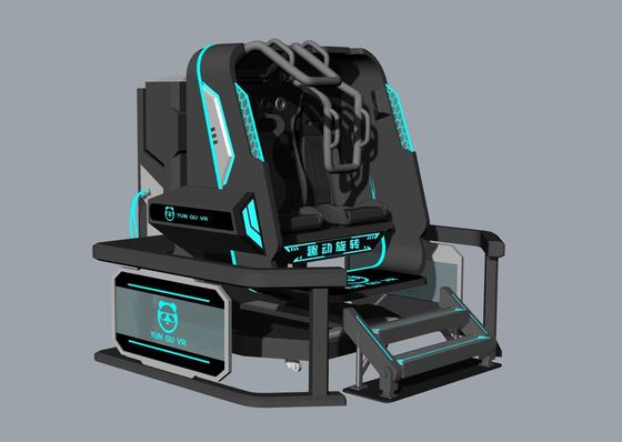 محاكي الواقع الافتراضي (VR) ذو المقعدين بنجمة دوارة ممتعة | دوران لانهائي 360 درجة، تصميم مدمج، 20 لعبة بتأثيرات خاصة، نظارات DPVR E3S وشاشة 32 بوصة - الشركة المصنعة SKYFUN