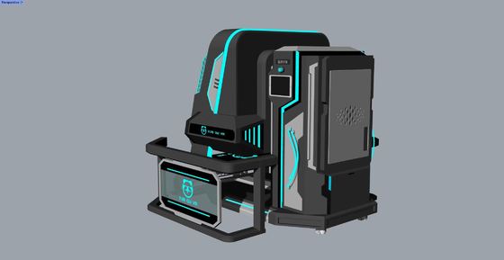 محاكي الواقع الافتراضي (VR) ذو المقعدين بنجمة دوارة ممتعة | دوران لانهائي 360 درجة، تصميم مدمج، 20 لعبة بتأثيرات خاصة، نظارات DPVR E3S وشاشة 32 بوصة - الشركة المصنعة SKYFUN