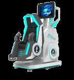 محاكي الواقع الافتراضي (VR) دوار على شكل نجمة ممتعة 1 مقعد 360 درجة | دوران لا نهائي، تصميم مدمج، 20 لعبة بمؤثرات خاصة، نظارات DPVR E3S وشاشة 32 بوصة - الشركة المصنعة SKYFUN