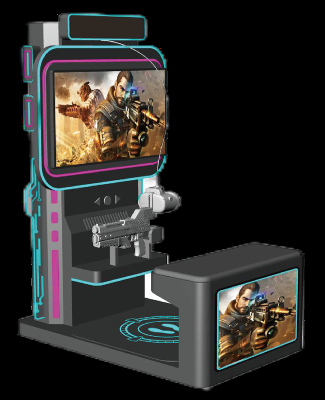 جهاز محاكاة الرماية الافتراضية Fun Flyer VR | خدمة ذاتية للدفع بالعملات المعدنية ورمز الاستجابة السريعة، رماية افتراضية بتصميم مقعد، أكثر من 10 ألعاب، نظارات DPVR E3S وشاشة 42 بوصة – شركة SKYFUN المصنعة