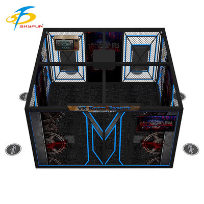 هروب من الغرفة بتقنية الواقع الافتراضي للاعبين - منصة تفاعلية بتقنية الواقع الافتراضي مع ألعاب ألغاز متعددة اللاعبين، تحديات تعاونية، ونظارة HTC للرأس لتجربة غرفة الهروب الغامرة