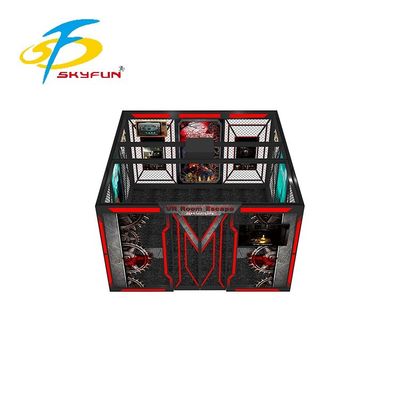 هروب من الغرفة بتقنية الواقع الافتراضي للاعبين - منصة تفاعلية بتقنية الواقع الافتراضي مع ألعاب ألغاز متعددة اللاعبين، تحديات تعاونية، ونظارة HTC للرأس لتجربة غرفة الهروب الغامرة