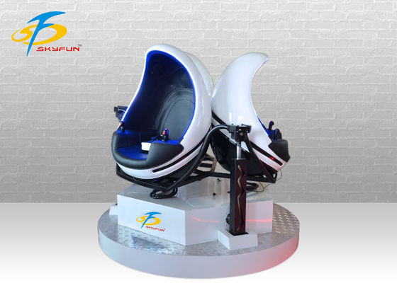 SKYFUN VR Egg Chair + 9D Triple VR Pod مع لعبة إطلاق نار غامرة