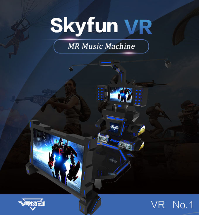 ممر لعبة Skyfun 9D VR Simulator مع لعبة موسيقى ضمان لمدة 12 شهرًا
